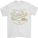 Bikers Speedway Racing Mens T-Shirt Cotton Gildan White