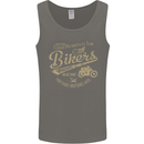 Bikers Speedway Racing Mens Vest Tank Top Charcoal