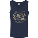 Bikers Speedway Racing Mens Vest Tank Top Navy Blue