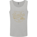 Bikers Speedway Racing Mens Vest Tank Top Sports Grey