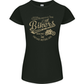 Bikers Speedway Racing Womens Petite Cut T-Shirt Black