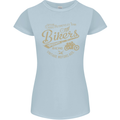 Bikers Speedway Racing Womens Petite Cut T-Shirt Light Blue
