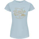 Bikers Speedway Racing Womens Petite Cut T-Shirt Light Blue