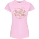 Bikers Speedway Racing Womens Petite Cut T-Shirt Light Pink