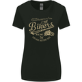 Bikers Speedway Racing Womens Wider Cut T-Shirt Black