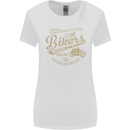 Bikers Speedway Racing Womens Wider Cut T-Shirt White