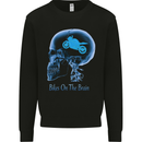 Bikes on the Brain Funny Motorbike Biker Mens Sweatshirt Jumper Black