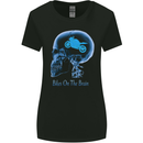 Bikes on the Brain Funny Motorbike Biker Womens Wider Cut T-Shirt Black