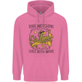 Bird Watching Goes Both Ways Funny Childrens Kids Hoodie Azalea