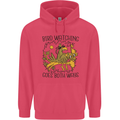 Bird Watching Goes Both Ways Funny Childrens Kids Hoodie Heliconia