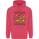 Bird Watching Goes Both Ways Funny Childrens Kids Hoodie Heliconia