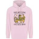Bird Watching Goes Both Ways Funny Childrens Kids Hoodie Light Pink