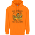 Bird Watching Goes Both Ways Funny Childrens Kids Hoodie Orange