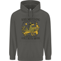 Bird Watching Goes Both Ways Funny Childrens Kids Hoodie Storm Grey