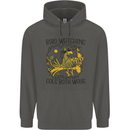 Bird Watching Goes Both Ways Funny Childrens Kids Hoodie Storm Grey