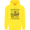 Bird Watching Goes Both Ways Funny Childrens Kids Hoodie Yellow