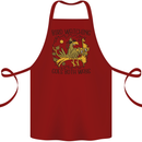 Bird Watching Goes Both Ways Funny Cotton Apron 100% Organic Maroon