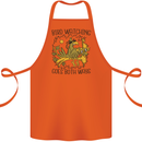 Bird Watching Goes Both Ways Funny Cotton Apron 100% Organic Orange
