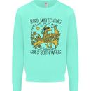 Bird Watching Goes Both Ways Funny Kids Sweatshirt Jumper Peppermint