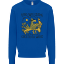 Bird Watching Goes Both Ways Funny Kids Sweatshirt Jumper Royal Blue
