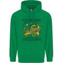 Bird Watching Goes Both Ways Funny Mens 80% Cotton Hoodie Irish Green