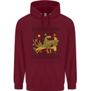 Bird Watching Goes Both Ways Funny Mens 80% Cotton Hoodie Maroon
