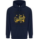 Bird Watching Goes Both Ways Funny Mens 80% Cotton Hoodie Navy Blue