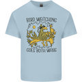 Bird Watching Goes Both Ways Funny Mens Cotton T-Shirt Tee Top Light Blue