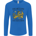 Bird Watching Goes Both Ways Funny Mens Long Sleeve T-Shirt Royal Blue