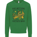 Bird Watching Goes Both Ways Funny Mens Sweatshirt Jumper Irish Green