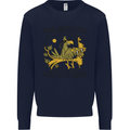 Bird Watching Goes Both Ways Funny Mens Sweatshirt Jumper Navy Blue