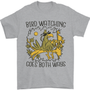 Bird Watching Goes Both Ways Funny Mens T-Shirt 100% Cotton Sports Grey