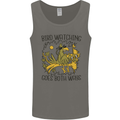 Bird Watching Goes Both Ways Funny Mens Vest Tank Top Charcoal