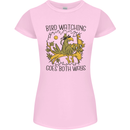 Bird Watching Goes Both Ways Funny Womens Petite Cut T-Shirt Light Pink