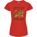 Bird Watching Goes Both Ways Funny Womens Petite Cut T-Shirt Red