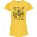 Bird Watching Goes Both Ways Funny Womens Petite Cut T-Shirt Yellow