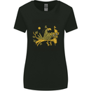 Bird Watching Goes Both Ways Funny Womens Wider Cut T-Shirt Black