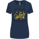 Bird Watching Goes Both Ways Funny Womens Wider Cut T-Shirt Navy Blue