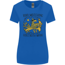 Bird Watching Goes Both Ways Funny Womens Wider Cut T-Shirt Royal Blue