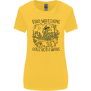 Bird Watching Goes Both Ways Funny Womens Wider Cut T-Shirt Yellow