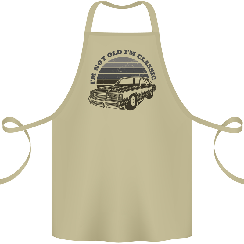 Birthday I'm Not Old Classic 40th 50th 60th Cotton Apron 100% Organic Khaki