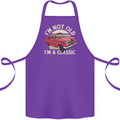 Birthday I'm Not Old Classic 40th 50th 60th Cotton Apron 100% Organic Purple