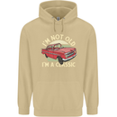 Birthday I'm Not Old Classic 40th 50th 60th Mens 80% Cotton Hoodie Sand