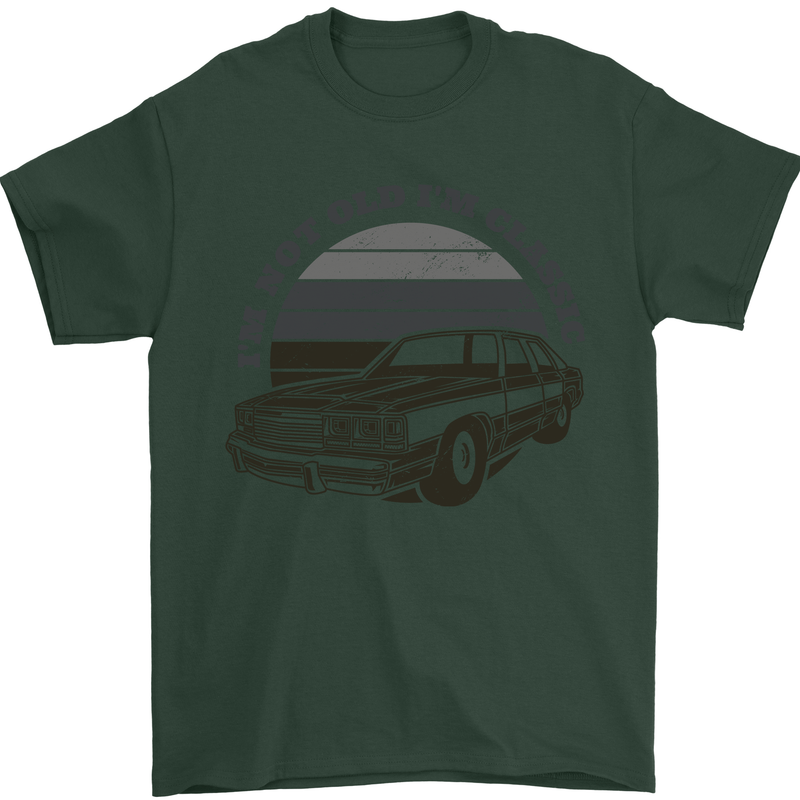 Birthday I'm Not Old Classic 40th 50th 60th Mens T-Shirt Cotton Gildan Forest Green