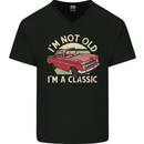 Birthday I'm Not Old Classic 40th 50th 60th Mens V-Neck Cotton T-Shirt Black