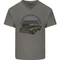 Birthday I'm Not Old Classic 40th 50th 60th Mens V-Neck Cotton T-Shirt Charcoal