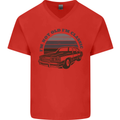 Birthday I'm Not Old Classic 40th 50th 60th Mens V-Neck Cotton T-Shirt Red