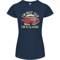 Birthday I'm Not Old Classic 40th 50th 60th Womens Petite Cut T-Shirt Navy Blue