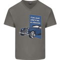 Birthday I'm Not Old I'm a Classic Funny Mens V-Neck Cotton T-Shirt Charcoal