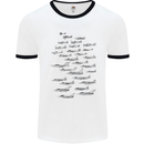 British RAF Fighters Royal Air Force Planes Mens White Ringer T-Shirt White/Black